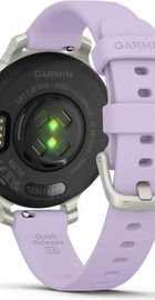 Garmin Lily 2 Active Silver with Purple Jasmine Silicone Band (010-02891-01)