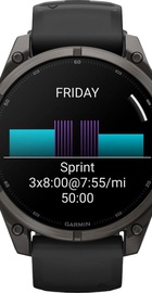 Garmin Fenix 9 47mm Carbon Gray DLC Titanium with Black Silicone Band (010-04762-10/11)