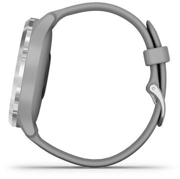 Garmin Vivomove 3 Silver Stainless Steel Bezel w. Powder Gray and Silicone B. (010-02239-00)