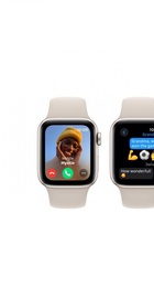 Apple Watch SE 2 GPS 40mm Starlight Aluminium Case with Starlight Sport Band S/M (MR9U3)