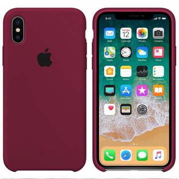Apple iPhone Xs Max Silicone Case Plum (high copy)