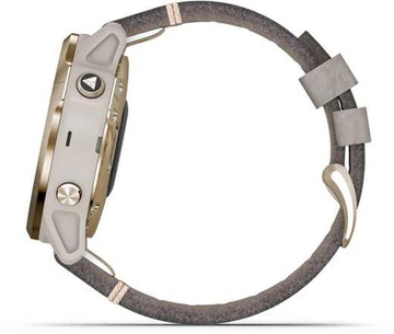 Garmin Fenix 6S Pro Solar Edition Light gold with shale grey suede band (010-02409-26)