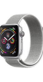 Apple Watch Series 4 GPS 44mm Silver Aluminum Case with Seashell Sport Loop (MU6C2)