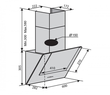 Ventolux Diamond 60 BK (700) PB