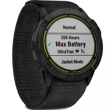 Garmin Enduro Black DLC Titanium with Black UltraFit Nylon Strap (010-02408-01)