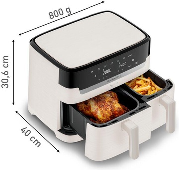 Tefal Dual Easy Fry Essential White EY901AE0