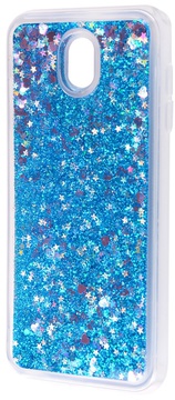 Simple Case Silicone Water Sequins for Samsung Galaxy J7 2017 Blue