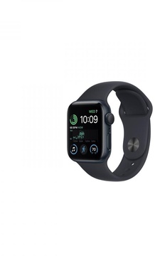 Apple Watch SE 2 GPS 44mm Midnight Aluminum Case with Midnight Sport Band (MNK03)