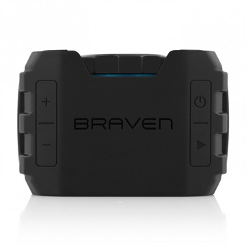 Braven BRV-1 Portable Wireless Black with Cyan Relief and Black Grill
