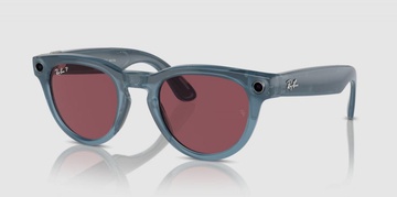 Ray-Ban Meta Headliner Shiny Jeans Frame/Dusty Red Lenses (RW4009 66985Q 50-23)