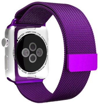 Apple Watch 42mm/44mm/45mm/46mm/49mm Milanese Loop Purple (high copy)