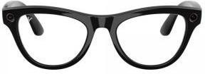 Ray-Ban Meta Skyler Gen 2 Standard Shiny Black Frame / Clear Lenses (RW4014 601/SB 52-20)