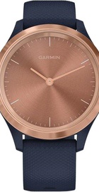 Garmin Vivomove 3s Rose Gold Stainless Steel Bezel w. Navy and Silicone B. (010-02238-03)