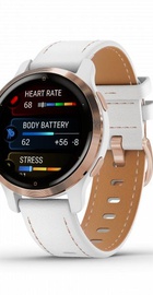 Garmin Venu 2S Rose Gold with White Leather Band (010-02429-23) (UA)