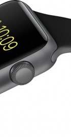 Apple Watch Sport 38mm Space Gray Aluminum Case with Black Sport Band (MJ2X2)