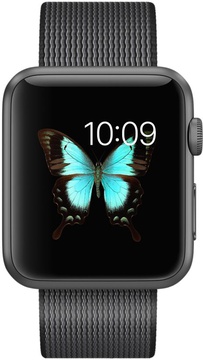 Apple Watch Sport 42mm Space Gray Aluminum Case with Black Woven Nylon (MMFR2)