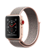 Apple Watch 38mm Series 3 GPS + Cellular Gold Aluminum Case with Pink Sand Sport Loop (MQKL2)