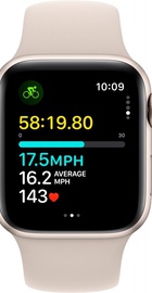 Apple Watch SE 2 GPS 40mm Starlight Aluminium Case with Starlight Sport Band M/L (MR9V3)