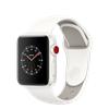 Apple Watch Edition 38mm Series 3 GPS + Cellular White Ceramic Case with Soft White/Pebble Sport Band (MQJY2)