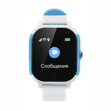 Lemfo DF50 Ellipse Aqua с GPS трекером (Бело-голубой)