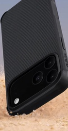 Pitaka Aramid ProGuard Case for iPhone 17 Pro Max 600D Black/Grey [Twill] (KI1701MGPM)