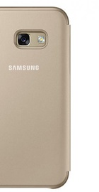 Samsung Neon Flip Cover for Galaxy A3 2017 A320 (EF-FA320PFEGRU) Gold