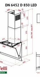 Perfelli DN 6452 D 850 WH LED