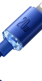 Baseus USB Type C to Lightning Crystal Shine Series 20W 1.2m Blue (CAJY000203)