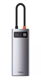 Baseus Metal Gleam Series 5-in-1 (3xUSB3.0 + 4KHD + Type-C) (CAHUB-CX0G)