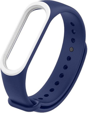 Xiaomi Silicone Mi Band 3/4 Dark Blue/White