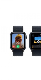Apple Watch SE 2 GPS 40mm Midnight Aluminium Case with Midnight Sport Loop (MRE03)