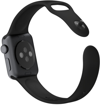 Apple Watch 42mm Series 3 GPS Space Gray Aluminum Case with Black Sport Band (MQL12)