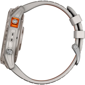 Garmin Fenix 7X Pro Sapphire Solar Titanium w. Fog Gray/Ember O. Band (010-02778-14/15)