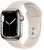 Apple Watch Series 7 GPS + Cellular 41mm Silver Stainless Steel Case with Starlight Sport Band (MKHE3, MKHW3)