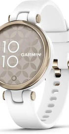 Garmin Lily Cream Gold Bezel with White Case and Silicone Band (010-02384-10)