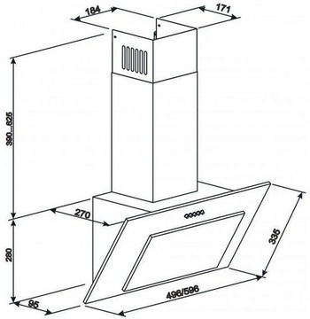 Eleyus VERTICAL 470 60 BL