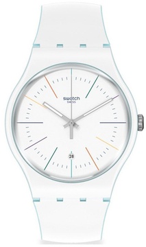 Swatch White Layered SUOS404