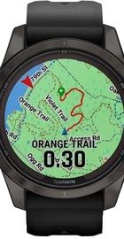 Garmin Fenix 7S Pro Sapphire Solar Carbon G. DLC Tit. with Black Band (010-02776-10/11/54)