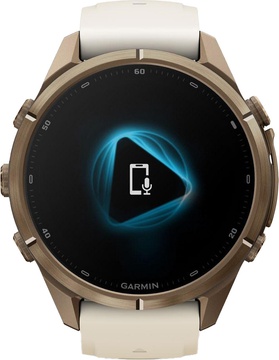 Garmin Fenix 9 Pro 43mm Autumn Gold Titanium with Cream/French Gray Silicone Band (010-04335-25/26)