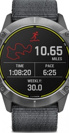 Garmin Enduro Steel with Gray UltraFit Nylon Strap (010-02408-00/10)