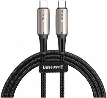 Baseus Cabel USB-C to USB-C Water Drop-Shaped Lamp 60W 2m Black (CATSD-K01)