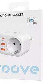 Proove Multifunctional Socket PD-01 EU 1AC (1 Type-C 20W + 2 USB) White