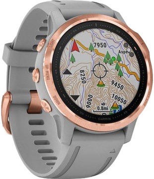 Garmin Fenix 6S Rose Gold-tone with Powder Gray Band (010-02159-21)