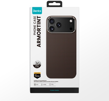 Benks ArmorTint Magnetic Kevlar Case for iPhone 17 Pro Max with MagSafe Gold
