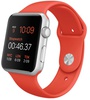 Apple Watch Sport 42mm Silver Aluminum Case with Orange sport Band (MLC42)
