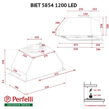 Perfelli BIET R 5854 I 1200 LED