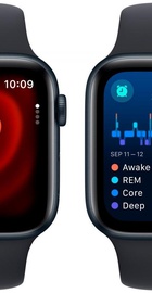 Apple Watch SE 2 GPS 44mm Midnight Aluminium Case with Midnight Sport Band S/M (MRE73)