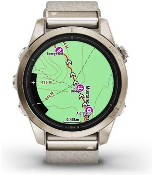 Garmin Epix Pro Gen 2 Sapphire 42mm Soft Gold w. Cream H. Nylon Band (010-02802-20)