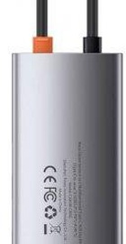 Baseus Metal Gleam Series 6-in-1 Multifunctional Type-C HUB  (3xUSB3.0 + 4KHD + RJ45 + Type-C) (CAHUB-CW0G)