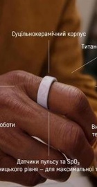 Oura Ring 4 Ceramic Cloud Size 13 (JZ90-57460-13)